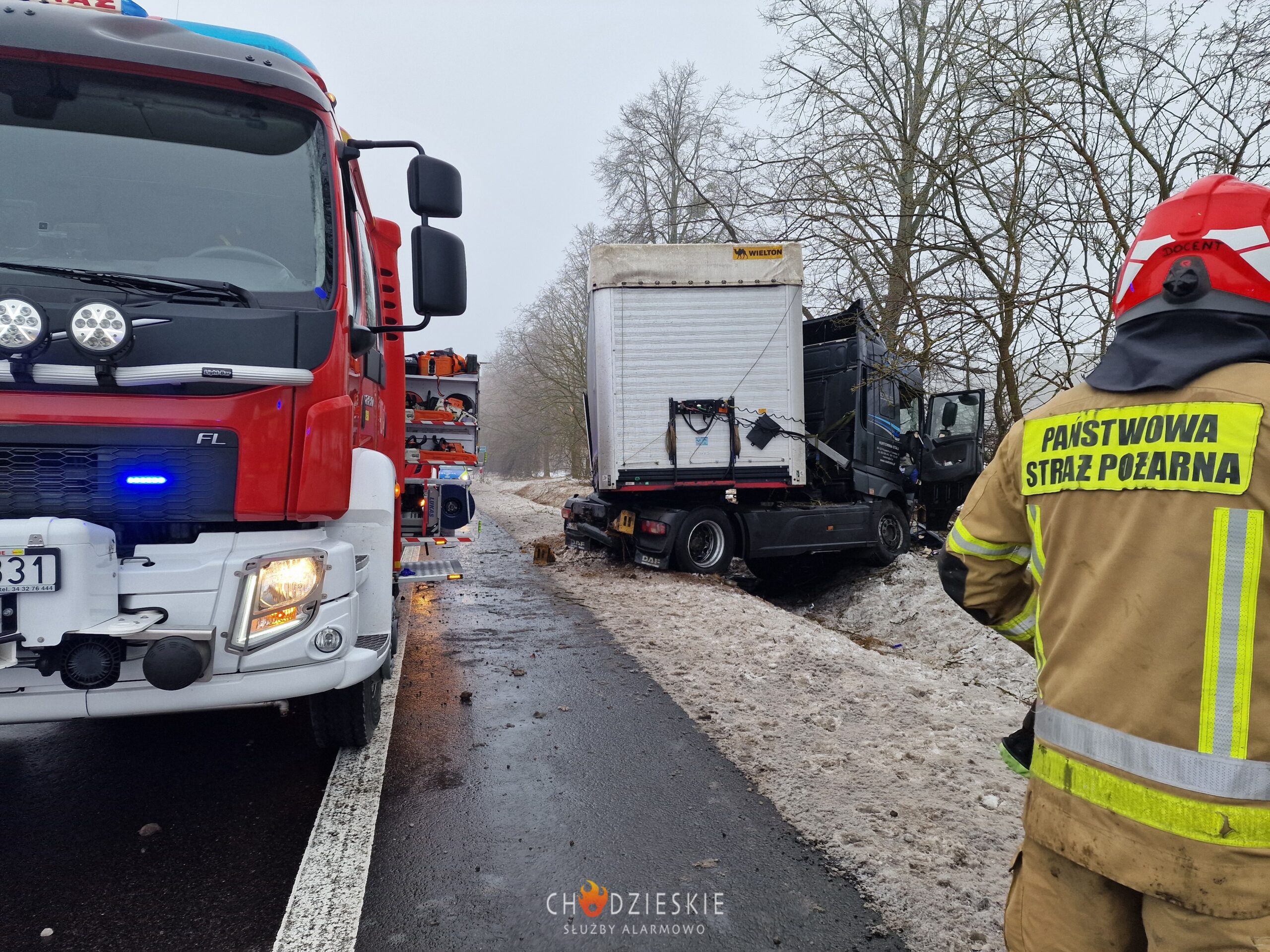 Read more about the article Poważny wypadek na DK11 w Kierzkowicach.