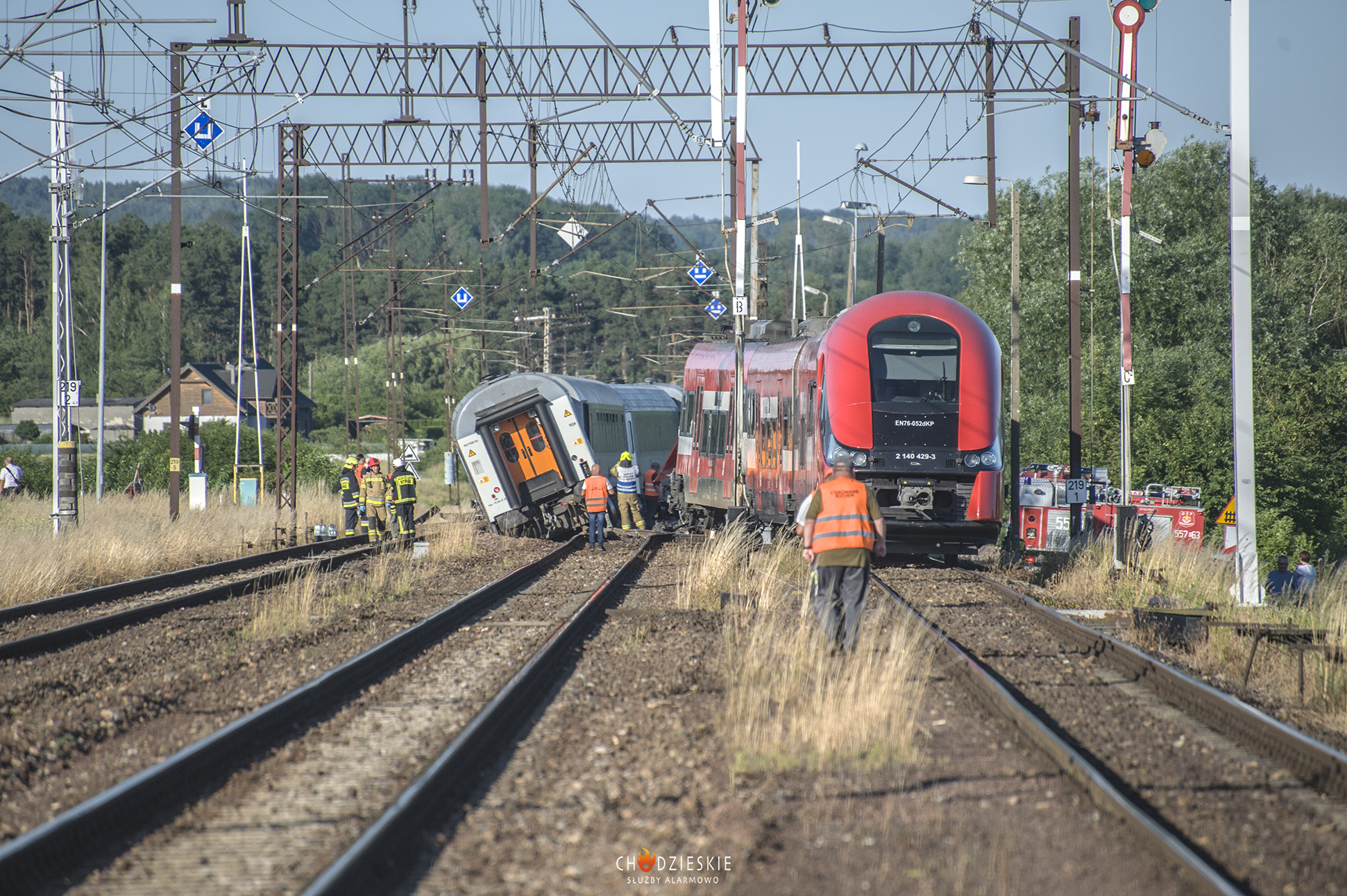 Read more about the article Wypadek dwóch pociągów w Białośliwiu!